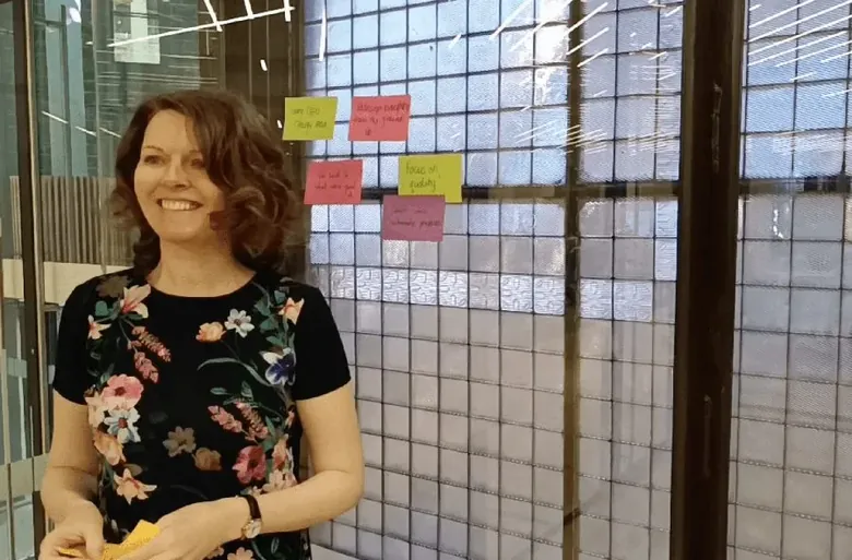 Cate Trotter facilitating an innovation workshop