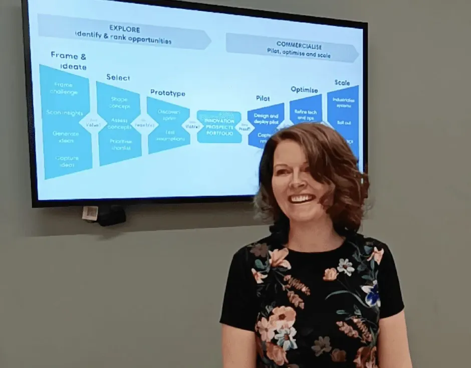 Cate Trotter working with a client team